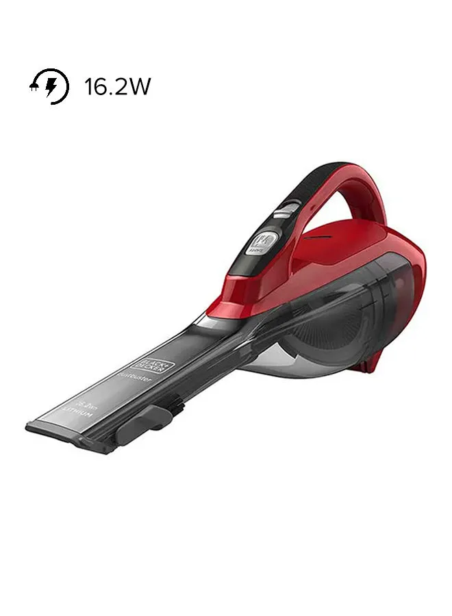 BLACK+DECKER Cordless Vacuum Cleaner 500 ml 16.2 W DVA315J-B5 Red/Grey