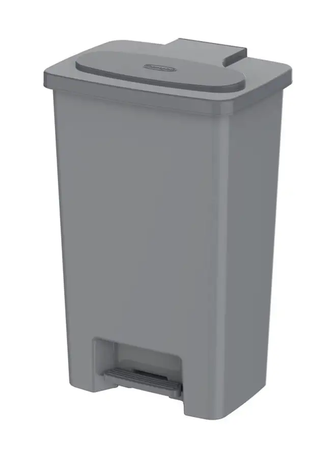 Cosmoplast Step On Waste Bin Grey 80 L