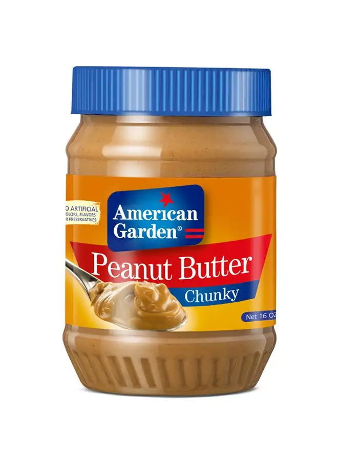 American Garden Chunky Peanut Butter 16ounce 