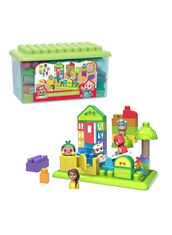 Cocomelon 96119 53-Piece Melon Patch Academy Large Building Blocks 2+ Years