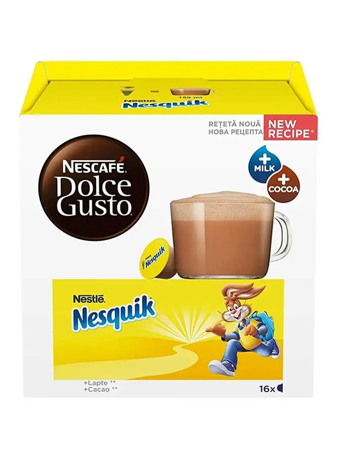 Nestle Dolce Gusto Nesquik Chocolate Coffee 16 Capsules 16grams