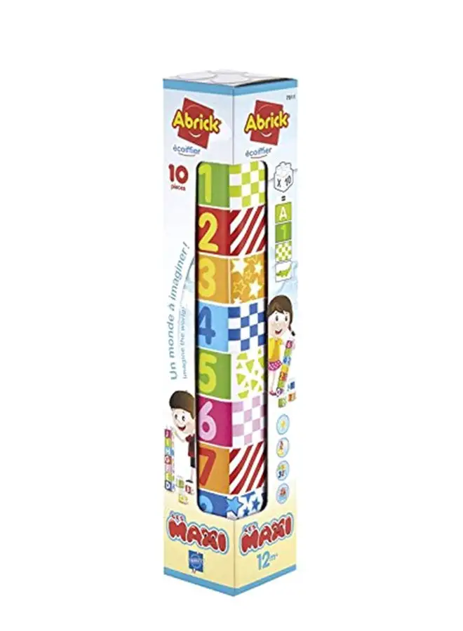 ecoiffier 10-Piece Abrick Les Maxi Stacking Toy Set 7811