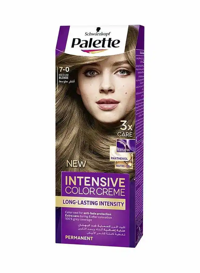 Palette Intensive Colour Cream 7-0, Medium Blonde 7-0, Medium Blonde 50ml , 50ml , & 10ml