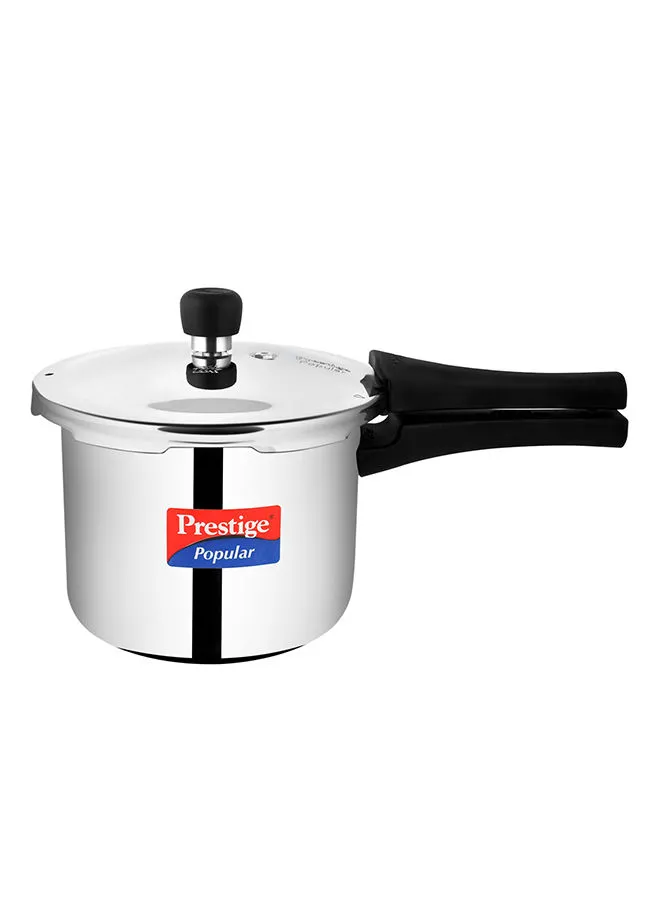 Prestige Stainless Steel Durable Polished Surface For Quick Heating Pressure Cooker Silver 3Liters