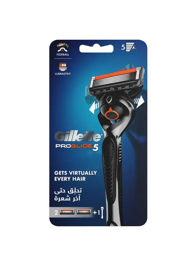 Gillette Proglide5 Handle With 2 Blades