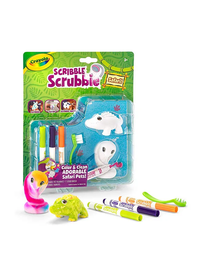 Crayola 2 Count Scribble Scrubbie Safari ، Pack 1 (Croc / Cobra) 4.93 × 19.69 × 24.13 سم