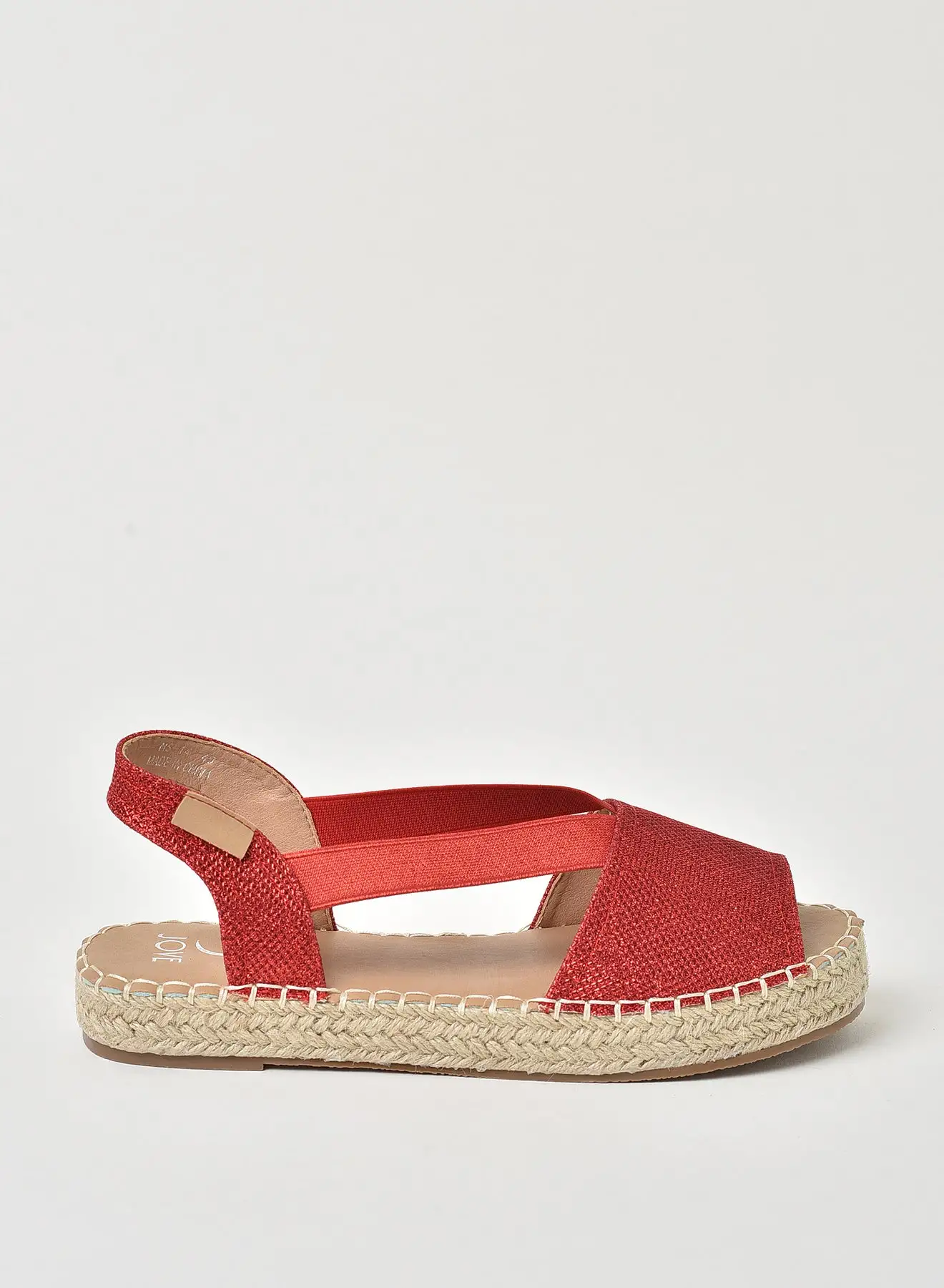 Jove Women's Casual Espadrille Red