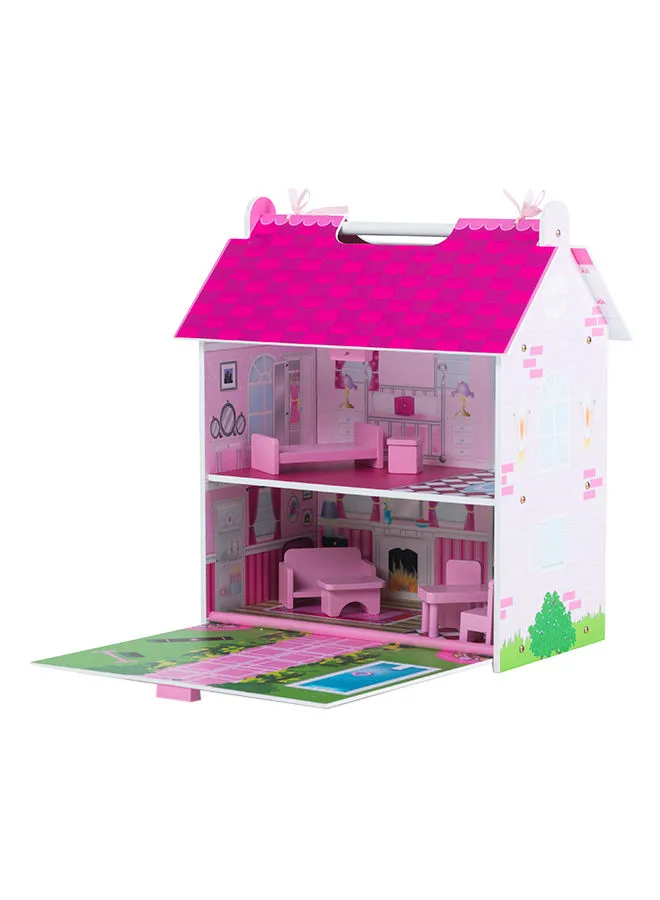 Plum Hove Wooden Dolls House .31x.21x.39meter