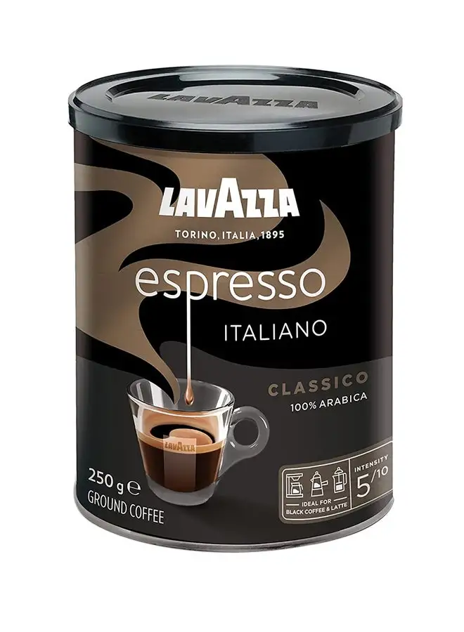 Lavazza Espresso Classico Roasted Ground Coffee 250grams