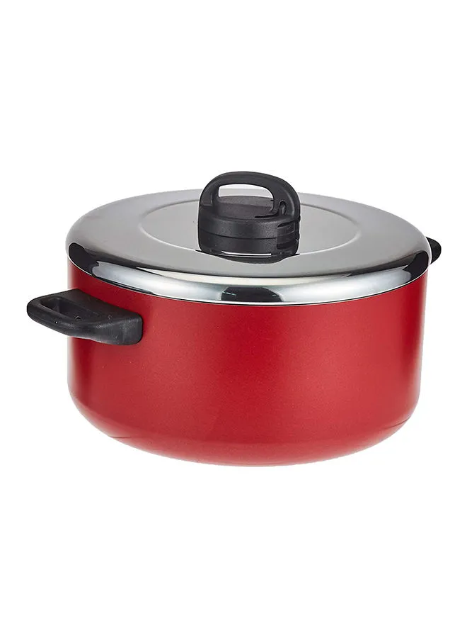 Prestige Classique Casserole Red/Silver/Black 30cm