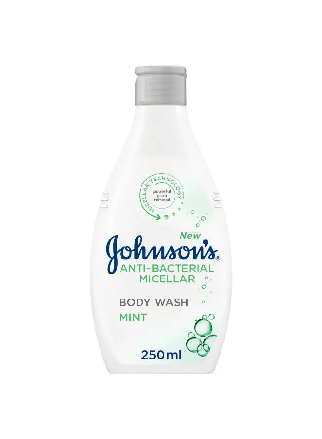 Johnson's Anti-Bacterial Micellar Body Wash Mint 250ml