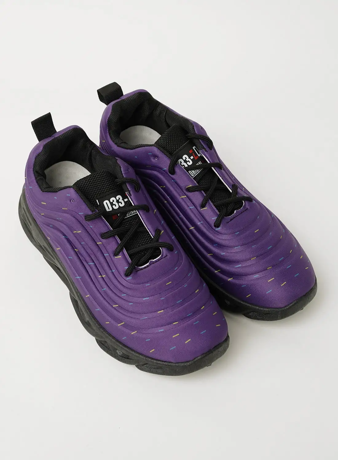 QUWA Wave Design Low Top Sneakers Purple