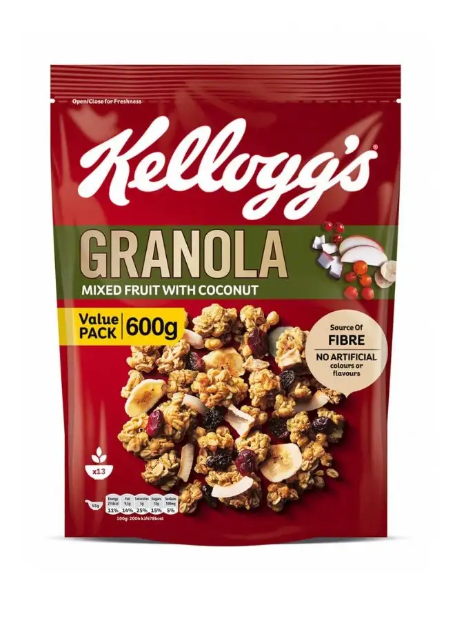 Kellogg's Crunchy Granola Mixed Fruit With Coconut 600grams