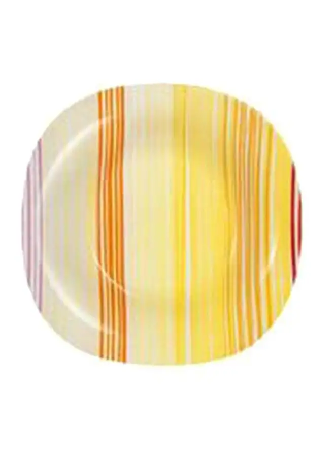 Luminarc 6-Piece Stripes Soup Plates Yellow/Orange/Red 23cm