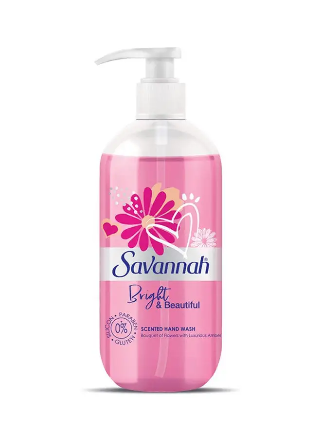 Savannah Liquid Handwash Bright & Beautiful Pink 500ml