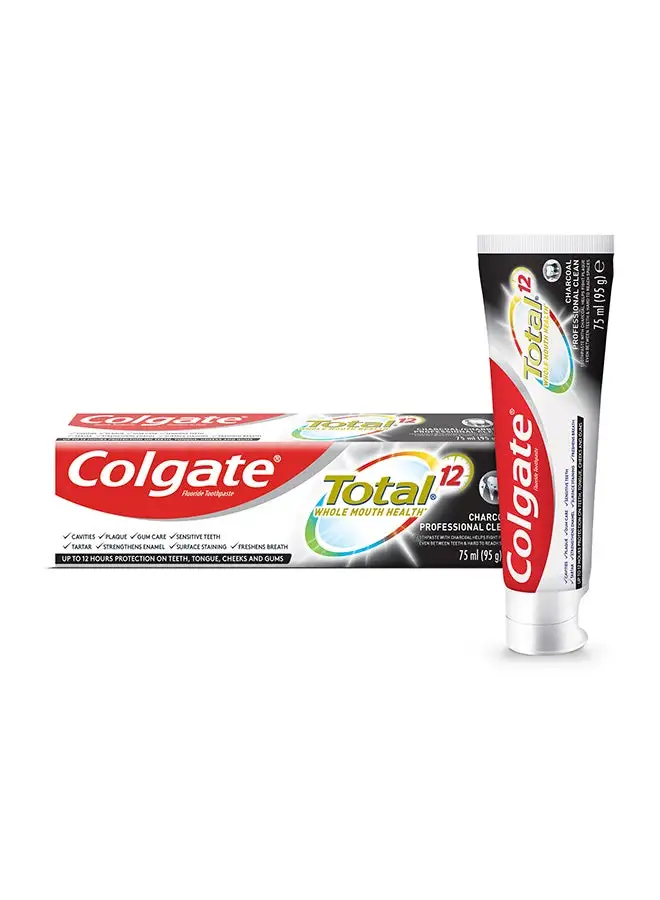 Colgate Charcoal Professional Clean Toothpaste Multicolor 75ml