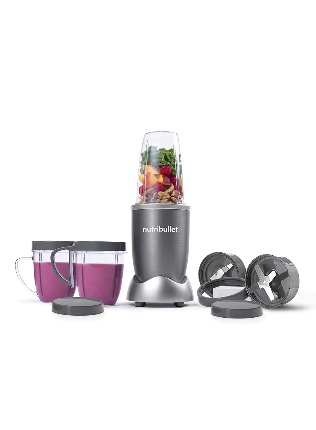 nutribullet 9-Piece High-Speed Blender/Mixer System 600 W NBR-1212M Grey