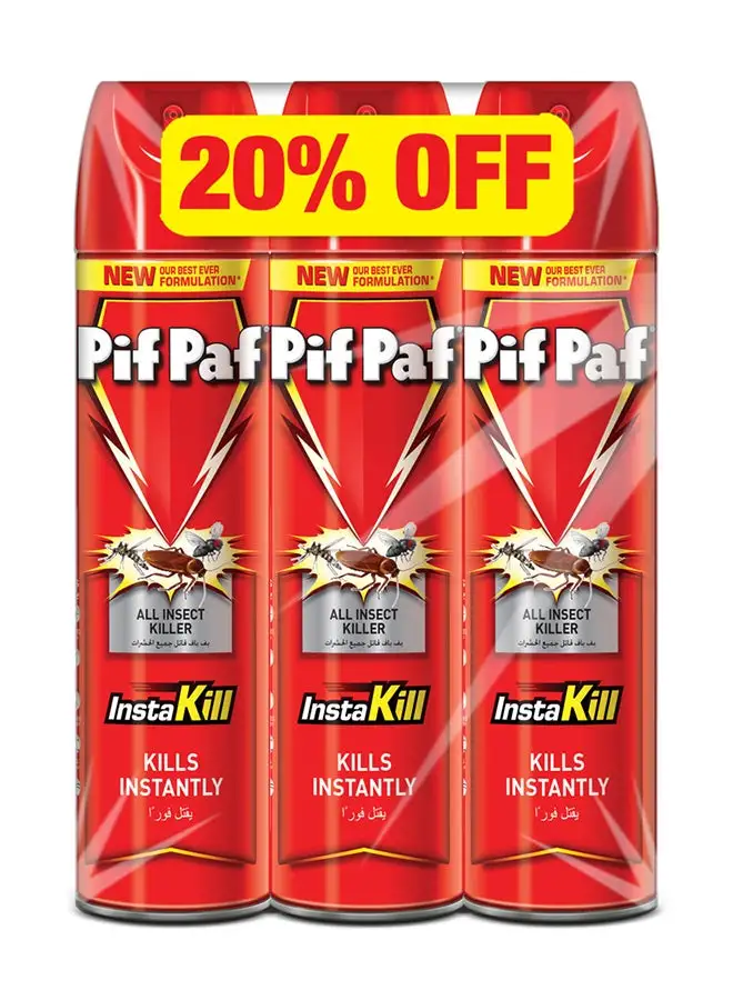 Pif Paf All Insect Killer Spray Multicolour 3x300ml