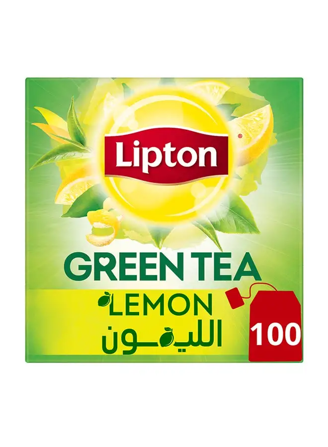 Lipton Green Tea Lemon 100 Teabags 150grams