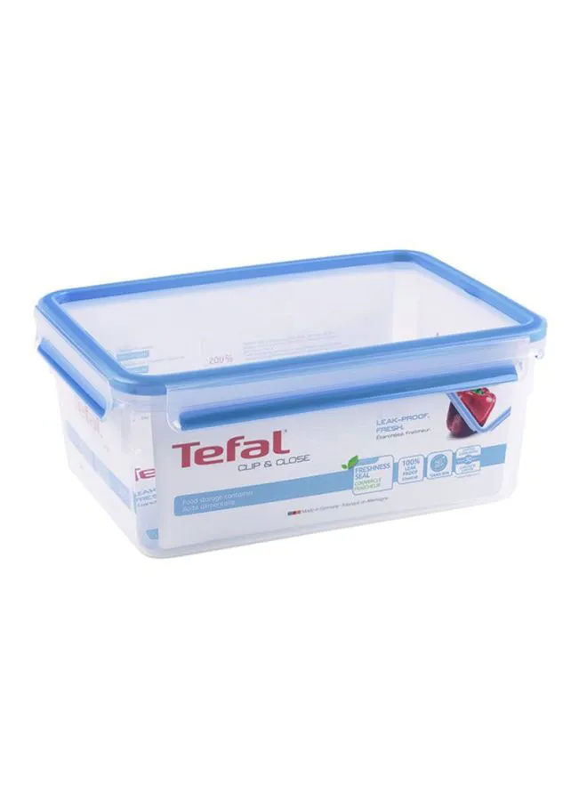 Tefal Masterseal Food Container Clear/Blue 3.7Liters