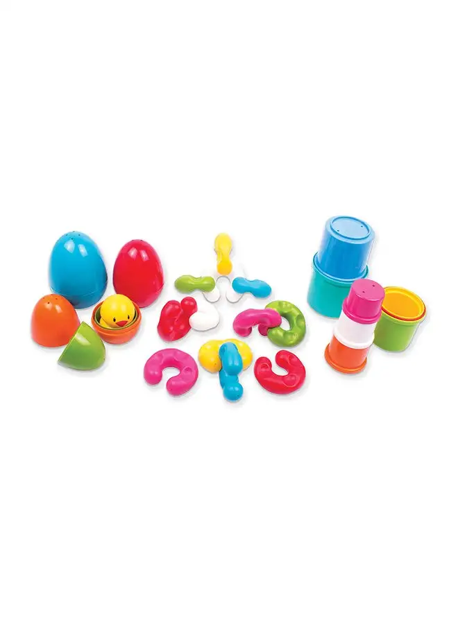 Funskool FS2100300 Giggles -  Link Stack And Nest Toy Set  For Baby Upto 12 Months