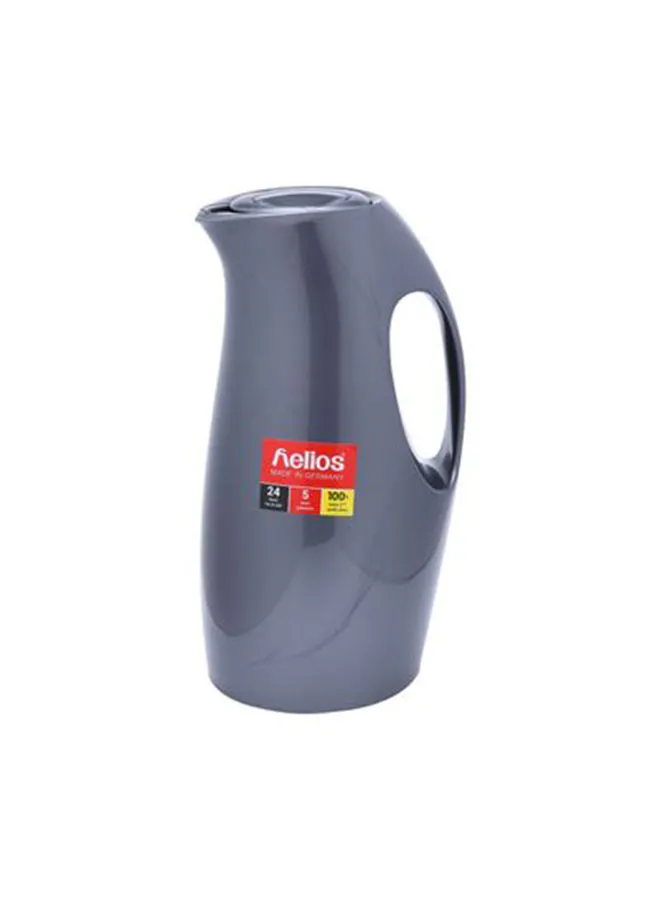 helios Vacuum Flask Metallic Grey 1Liters