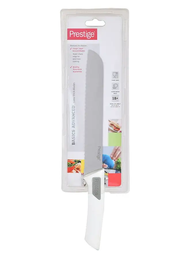 Prestige Basic Advance Bread Knife White/Silver/Grey 8inch