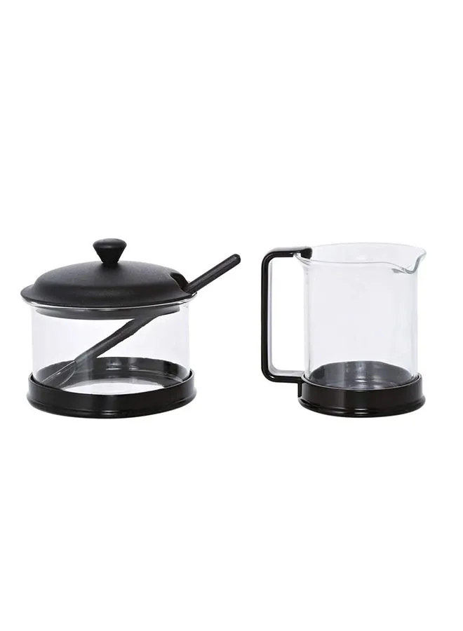 bodum Brazil Sugar And Creamer Set Clear/Black