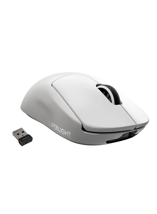 Logitech Logitech G PRO X SUPERLIGHT Wireless Gaming Mouse, HERO 25K Sensor, Ultra-light with 63g, 5 Programmable Buttons, 70 hours Battery Life, Zero Additive PTFE Feet, PC/Mac