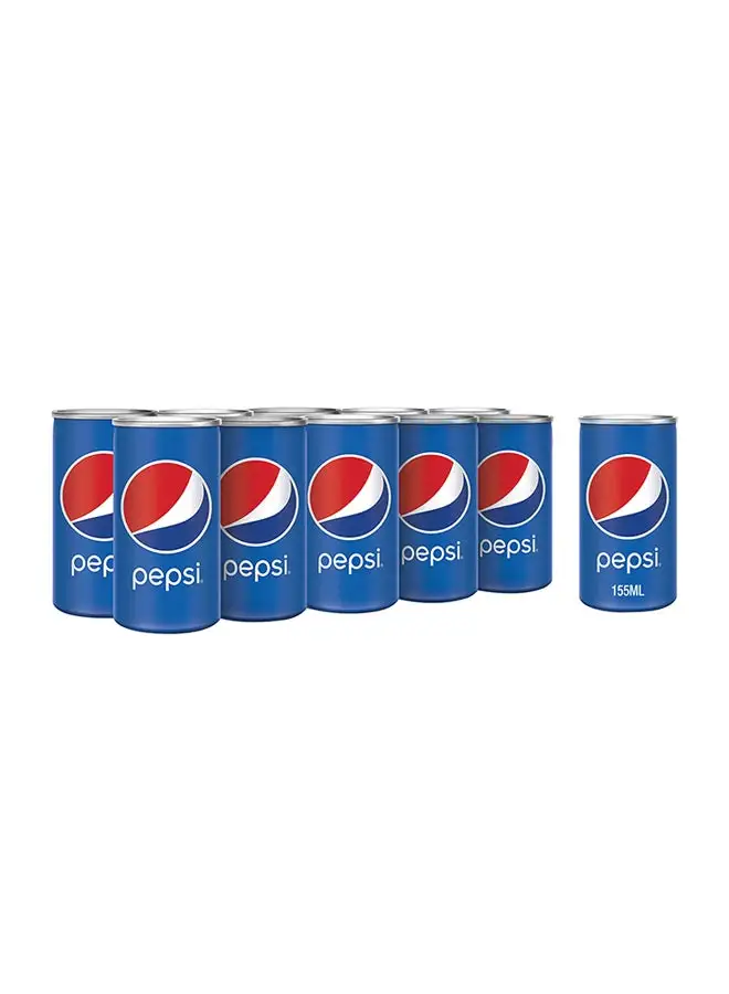 Pepsi Carbonated Soft Drink Mini Cans 155ml Pack of 10 