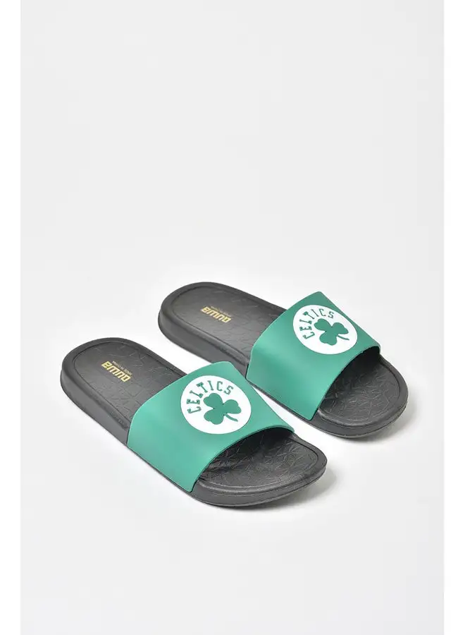 QUWA Slip-On Flat Slides Green