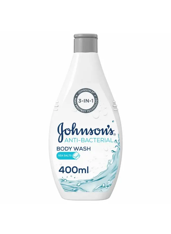 Johnson's Anti-Bacterial Sea Salts Body Wash 400ml