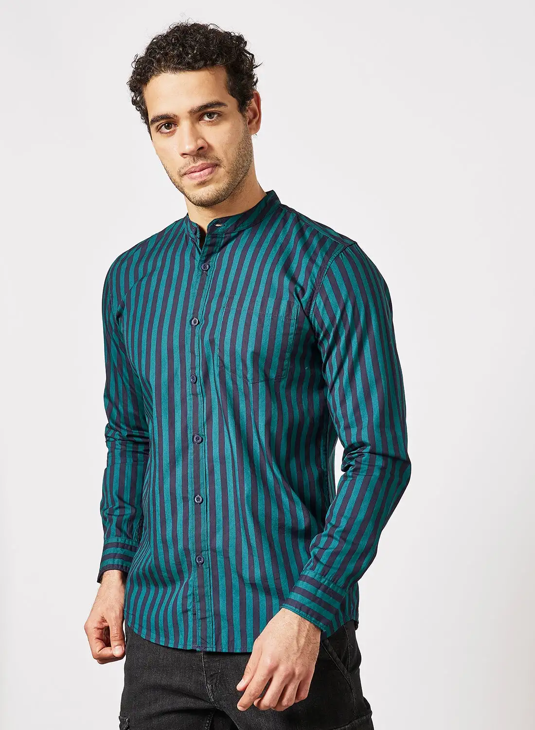 ABOF Regular Fit Shirt Green