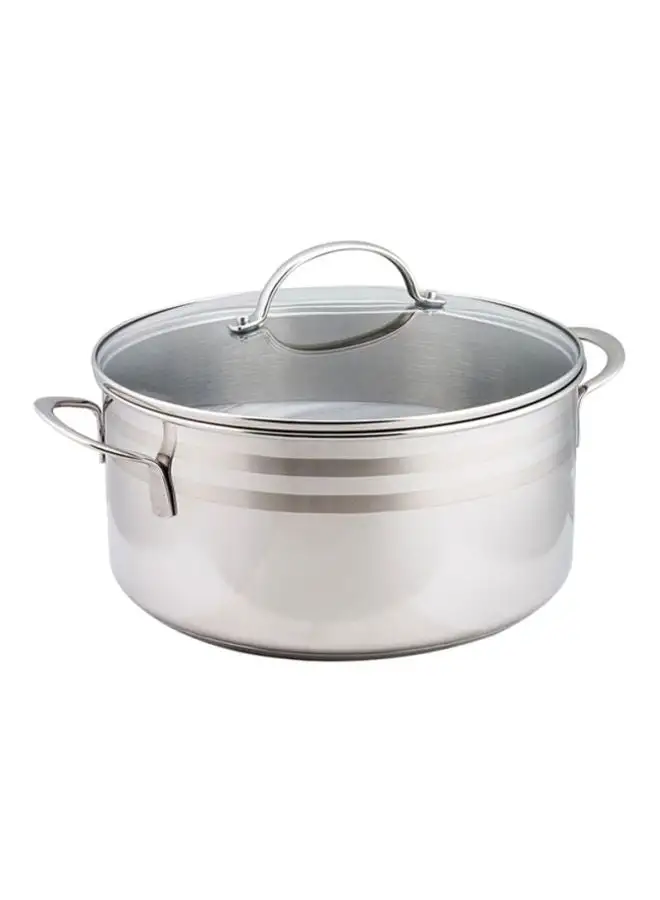 Prestige Infinity Cov Stockpot Silver/Clear 32cm