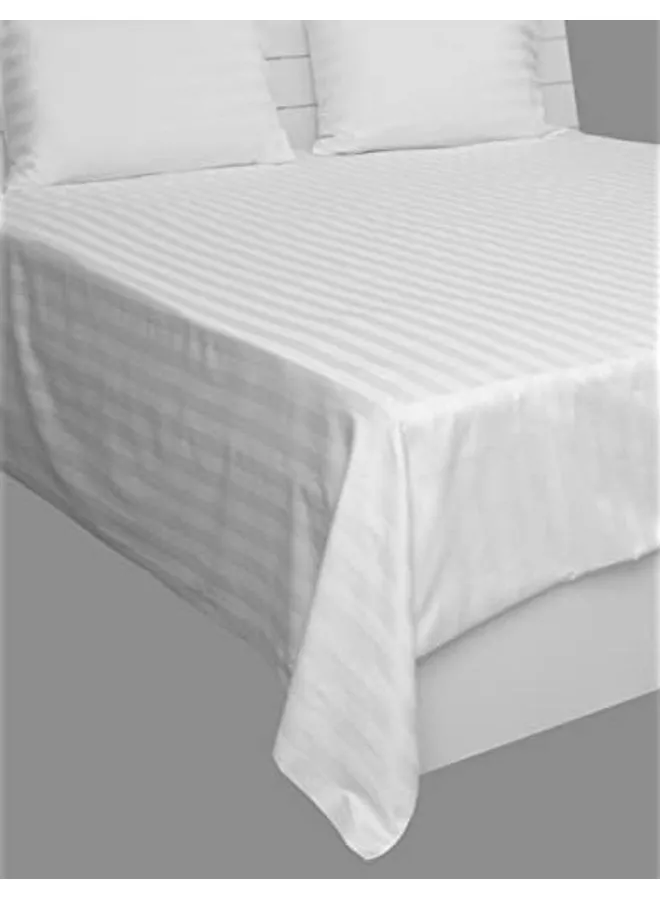 فندق Linen Klub Hotel Linen Klub 100٪ قطن 600TC طقم ملاءة سرير كوين أبيض 240 × 260 سم