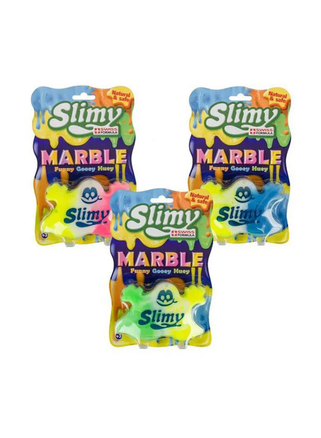 Slimy Marble Blister Card Funny Gooey Huey Assorted