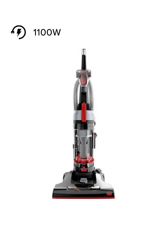 Bissell Upright Vacuum Cleaner PowerForce Helix Turbo: Exclusive Dirt Separation System, Enhanced Cleaning Performance, Five Height Adjustments, Large Capacity Dirt Cup, Promotes Healthier Living 1 L 1100 W BISM-2110E Red