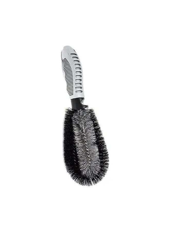 APEX Car Wheels Rims Cleaning Brush Black/Grey 25.5x8x8cm