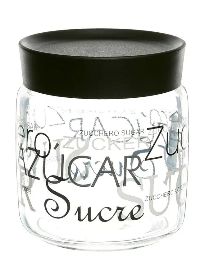 Bormioli Rocco Sugar Giara Jar Clear/Black 750ml