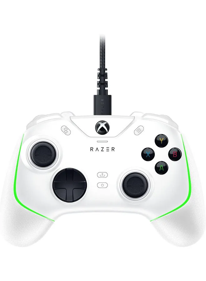 RAZER Razer Wolverine V2 Chroma Wired Gaming Pro Controller for Xbox Series X|S, Xbox One, PC, RGB Lighting, Remappable Buttons & Triggers, Mecha-Tactile Buttons & D-Pad, Trigger Stop-Switches - White