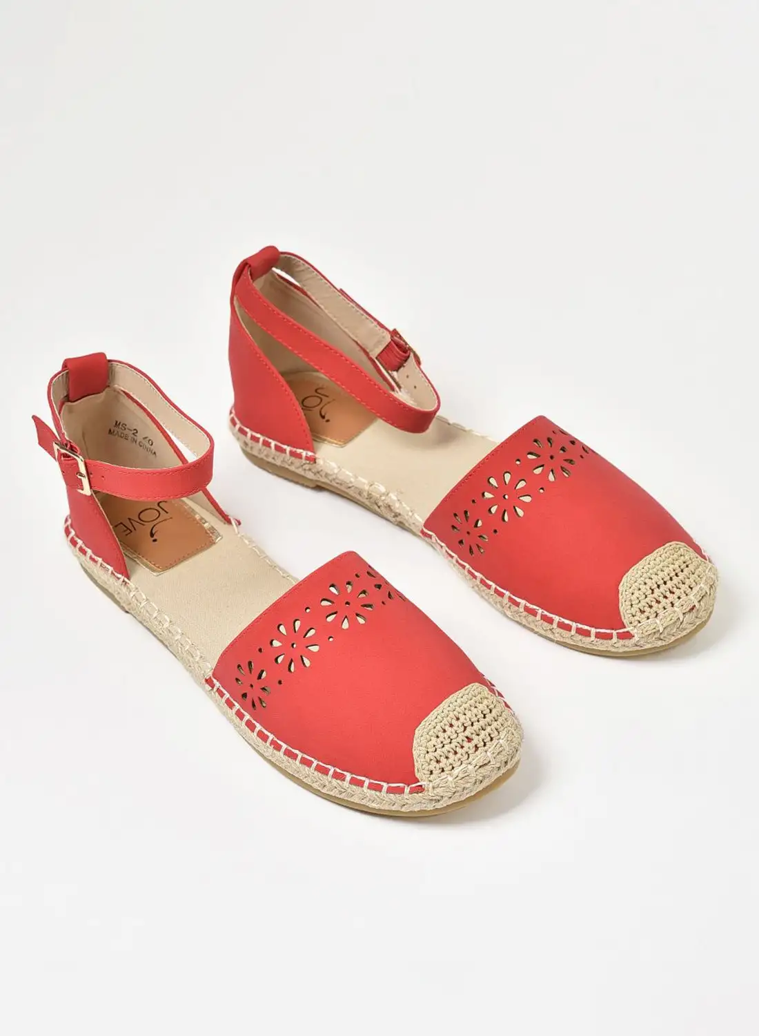 Jove Women's Casual Espadrilles Red