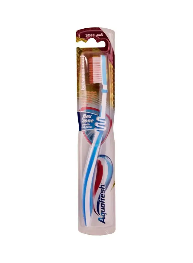 Aquafresh Between Teeth Soft Toothbrush Multicolour