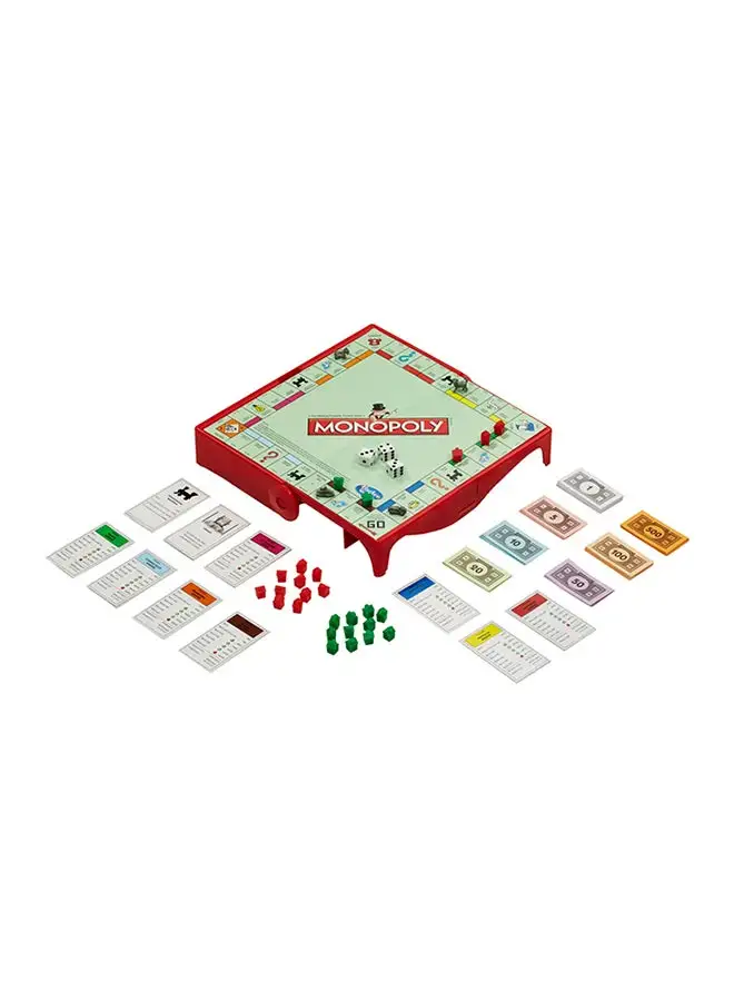 Monopoly Grab and Go Monopoly Hasbro Board Game For Adults And Teens Indoor Home Game 2 To 6 Players 4 Players