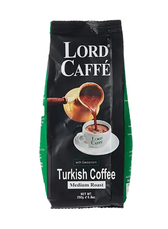 LORD CAFFE Turkish Coffee With Cardamom Medium Roast. 250grams