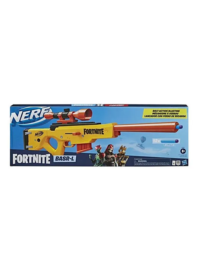 NERF Nerf Fortnite Basr-L Bolt Action, Clip Fed Blaster -- Includes Removable Scope, 6-Dart Clip And 12 Official Nerf Elite Darts 6.7x76.2x26cm 