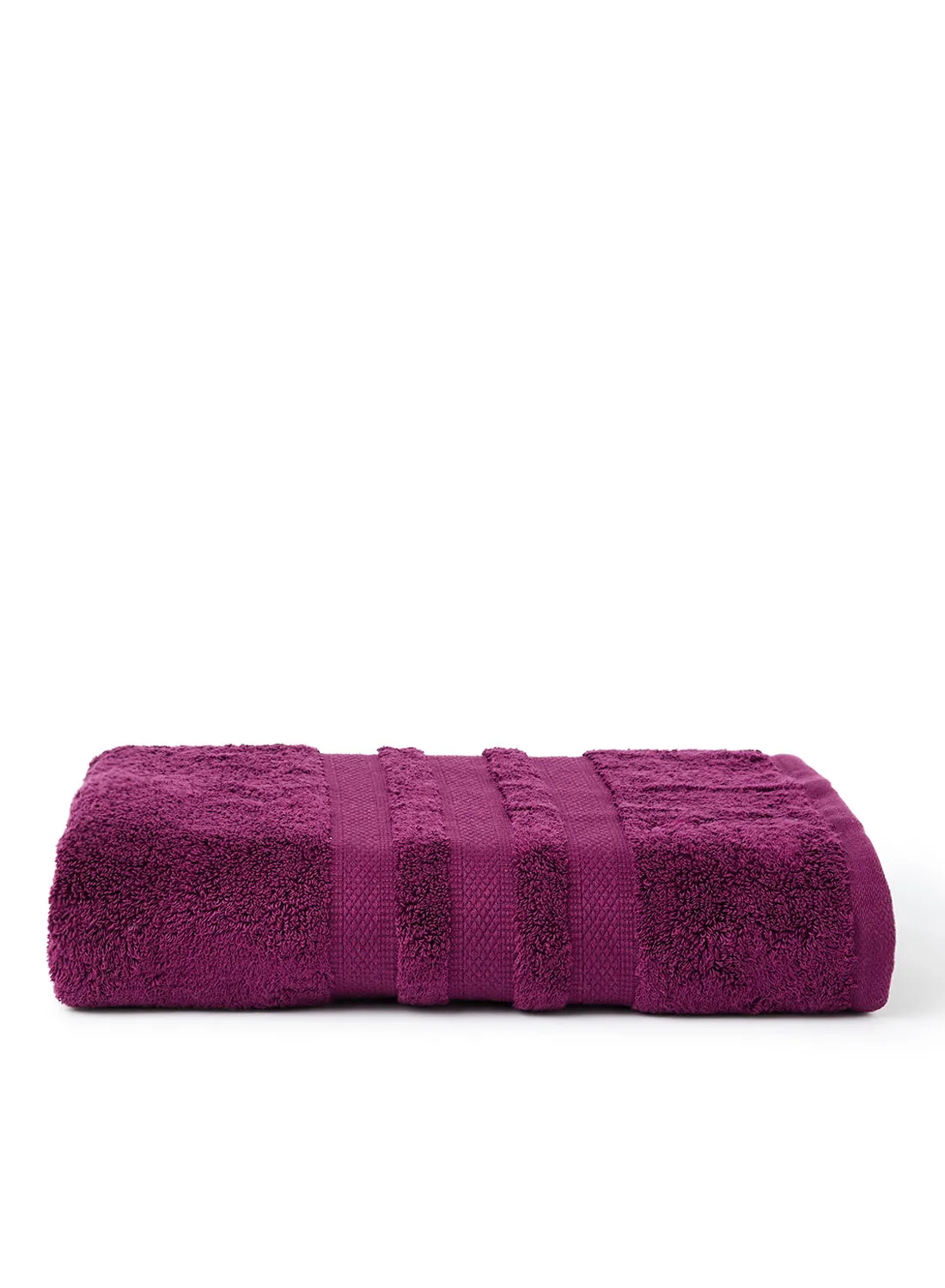 White Rose Zero Twist Quick Dry Bath Towel Maroon 80x160cm