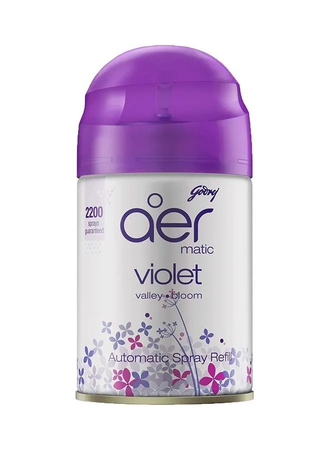 Godrej Aer Matic Automatic Air Freshener Refill Violet Valley Bloom 225ml