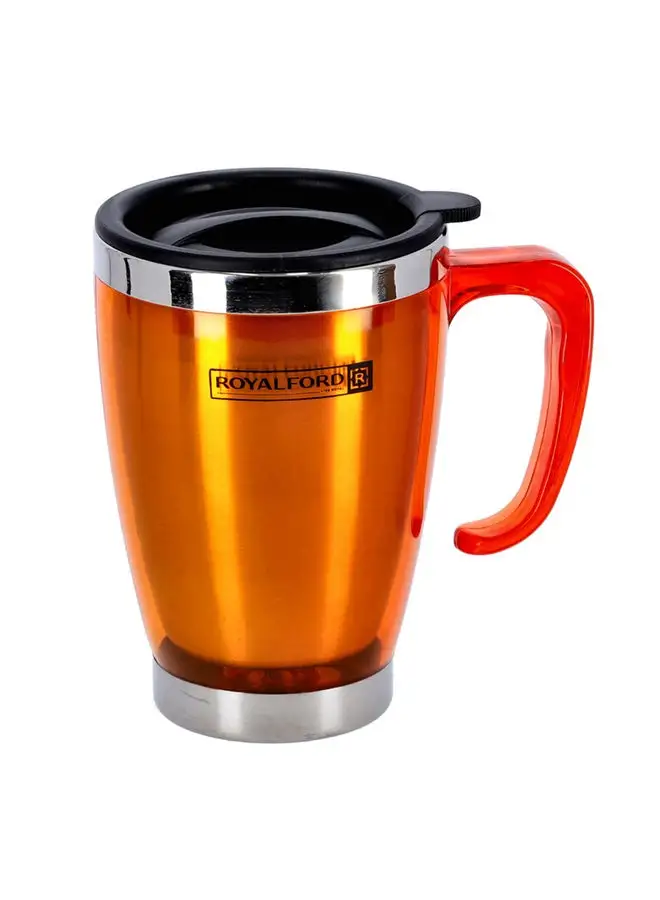 Royalford Travel Mug Orange - Orange/Black