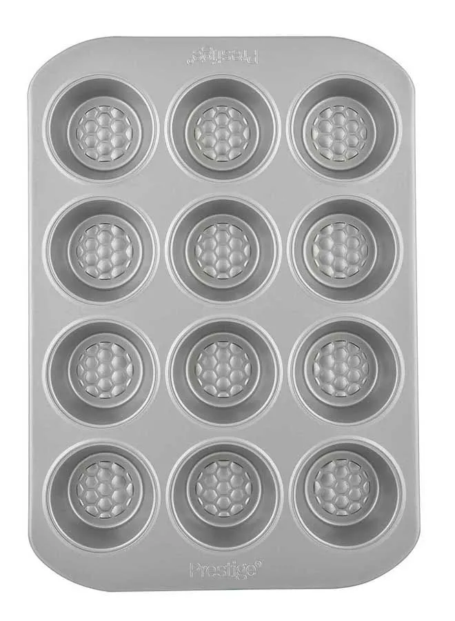 Prestige 12-Cup Deep Muffin Tin Chrome 38x26.5cm