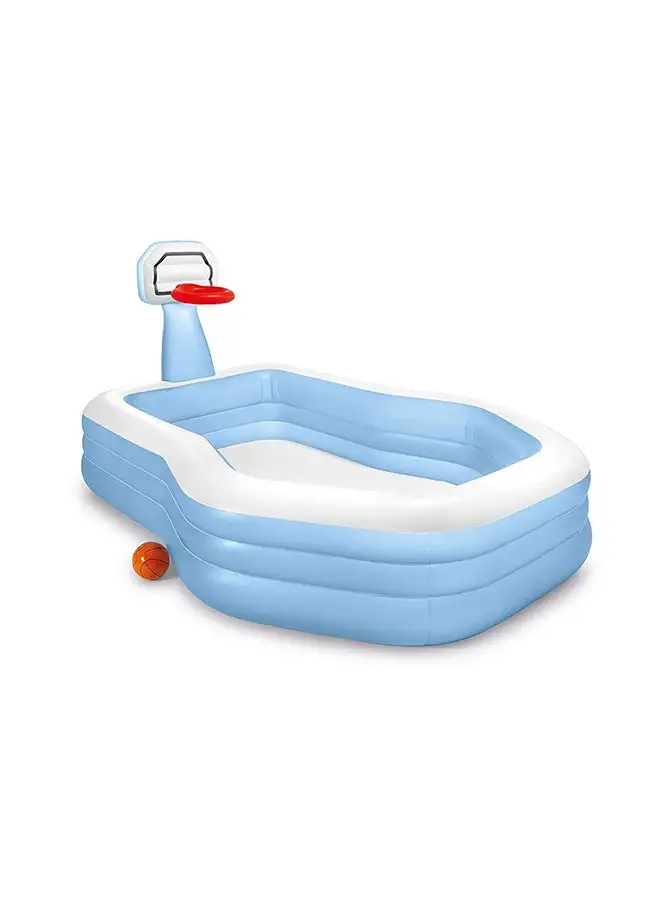 INTEX Swim Center Shoot in' Hoops Inflatable Family Pool 257x188x135cm